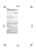 Preview for 16 page of HIKOKI DH 45ME Handling Instructions Manual