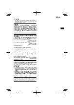 Preview for 21 page of HIKOKI DH 45ME Handling Instructions Manual