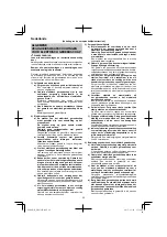 Preview for 22 page of HIKOKI DH 45ME Handling Instructions Manual