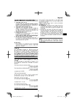 Preview for 31 page of HIKOKI DH 45ME Handling Instructions Manual