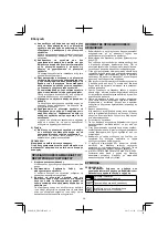 Preview for 38 page of HIKOKI DH 45ME Handling Instructions Manual