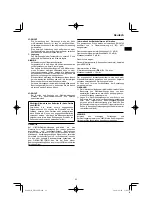 Preview for 23 page of HIKOKI DH18DPB Handling Instructions Manual