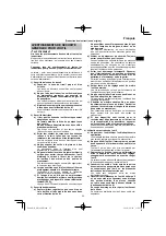 Preview for 25 page of HIKOKI DH18DPB Handling Instructions Manual