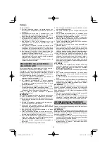 Preview for 36 page of HIKOKI DH18DPB Handling Instructions Manual