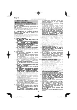 Preview for 126 page of HIKOKI DH18DPB Handling Instructions Manual