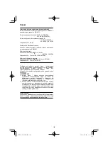 Preview for 106 page of HIKOKI DS18DA Handling Instructions Manual