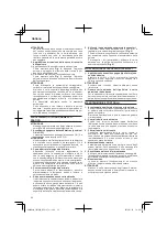 Preview for 20 page of HIKOKI FSV 10SA Handling Instructions Manual