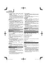 Preview for 8 page of HIKOKI G 10SQ Handling Instructions Manual