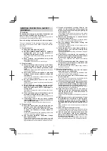 Preview for 7 page of HIKOKI G 1813DF Handling Instructions Manual