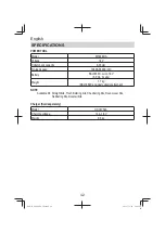 Preview for 42 page of HIKOKI M1808DA Handling Instructions Manual