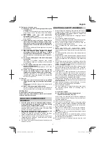 Preview for 9 page of HIKOKI M3608DA Handling Instructions Manual