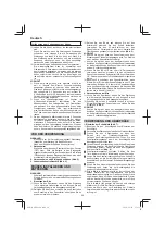 Preview for 26 page of HIKOKI M3612DA Handling Instructions Manual