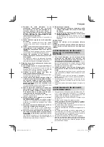 Preview for 33 page of HIKOKI M3612DA Handling Instructions Manual