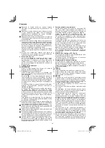 Preview for 40 page of HIKOKI M3612DA Handling Instructions Manual