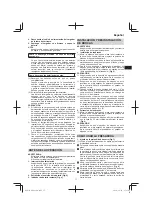 Preview for 77 page of HIKOKI M3612DA Handling Instructions Manual