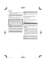 Preview for 80 page of HIKOKI M3612DA Handling Instructions Manual