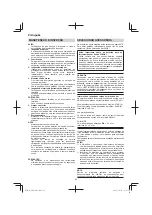 Preview for 92 page of HIKOKI M3612DA Handling Instructions Manual