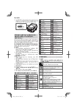 Preview for 98 page of HIKOKI M3612DA Handling Instructions Manual