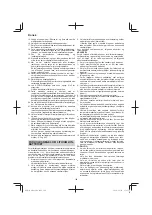 Preview for 108 page of HIKOKI M3612DA Handling Instructions Manual