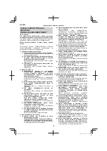 Preview for 128 page of HIKOKI M3612DA Handling Instructions Manual