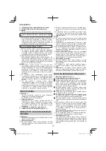 Preview for 218 page of HIKOKI M3612DA Handling Instructions Manual