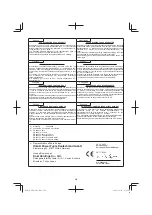 Preview for 278 page of HIKOKI M3612DA Handling Instructions Manual