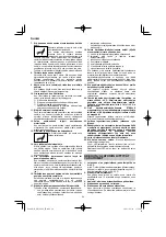 Preview for 94 page of HIKOKI NH 18DSL Handling Instructions Manual