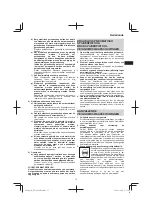 Preview for 75 page of HIKOKI NT 1850DBSL Handling Instructions Manual