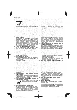 Preview for 114 page of HIKOKI NT 1850DBSL Handling Instructions Manual