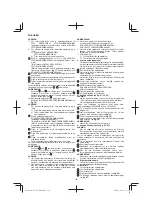 Preview for 144 page of HIKOKI NT 1850DBSL Handling Instructions Manual