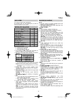 Preview for 93 page of HIKOKI R 18DB Handling Instructions Manual