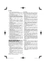 Preview for 96 page of HIKOKI R 18DB Handling Instructions Manual