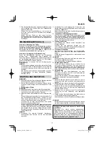 Preview for 15 page of HIKOKI R 36DA Handling Instructions Manual