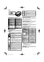 Preview for 60 page of HIKOKI R 36DA Handling Instructions Manual