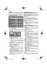 Preview for 66 page of HIKOKI R 36DA Handling Instructions Manual