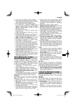 Preview for 87 page of HIKOKI R 36DA Handling Instructions Manual