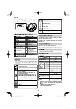 Preview for 122 page of HIKOKI R 36DA Handling Instructions Manual