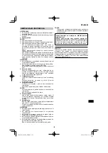 Preview for 129 page of HIKOKI R 36DA Handling Instructions Manual