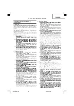 Preview for 9 page of HIKOKI SB 8V2 Handling Instructions Manual