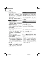 Preview for 22 page of HIKOKI SB 8V2 Handling Instructions Manual