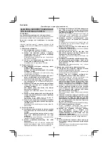 Preview for 40 page of HIKOKI SP 18VA Handling Instructions Manual