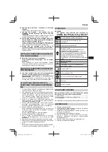 Preview for 47 page of HIKOKI SP 18VA Handling Instructions Manual