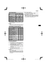 Preview for 43 page of HIKOKI SV 12SD Handling Instructions Manual