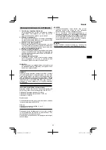 Preview for 45 page of HIKOKI SV 12SD Handling Instructions Manual