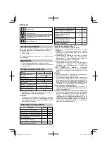 Preview for 56 page of HIKOKI SV 12SD Handling Instructions Manual