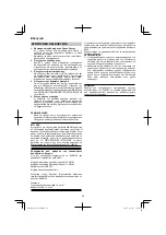 Preview for 58 page of HIKOKI SV 12SD Handling Instructions Manual