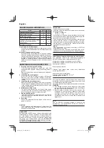 Preview for 4 page of HIKOKI SV 12SH Handling Instructions Manual