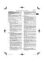 Preview for 5 page of HIKOKI SV 12SH Handling Instructions Manual