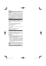 Preview for 8 page of HIKOKI SV 12SH Handling Instructions Manual