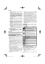 Preview for 10 page of HIKOKI SV 12SH Handling Instructions Manual